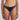 Marie Jo Jereme Rio Briefs in Sapphire Blue with checkered texture and seamless finish for smooth, stylish comfort.