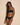 Black Cosabella Never Say Never Cutie thong in soft Italian lace, low-rise with scalloped edges, one size, gift-wrapped with bow.