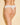 White Cosabella Never Say Never Cutie thong in soft Italian lace, low-rise with scalloped edges, one size, gift-wrapped with bow.