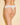 White Cosabella Never Say Never Cutie thong in soft Italian lace, low-rise with scalloped edges, one size, gift-wrapped with bow.