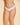 White Cosabella Never Say Never Cutie thong in soft Italian lace, low-rise with scalloped edges, one size, gift-wrapped with bow.