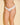 White Cosabella Never Say Never Cutie thong in soft Italian lace, low-rise with scalloped edges, one size, gift-wrapped with bow.