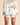 Olivia von Halle Ingo Cora ivory silk short pajama shorts with goldfish print and black piping