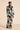 Olivia von Halle Lila Athena black silk pajamas with vintage floral print and blue piping