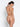 Back view of Revelation Beauté Full Cup Bra in beige showing sheer band and supportive structure