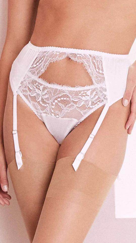 Signature Suspender Belt S / White Signature Suspender Belt S / White