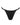 Avero mini thong in black with floral embroidery and opaque front, soft waistband, and sleek, minimal back for a sexy fit.