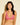 Forte rose wireless bralette with French floral lace, plunge neckline, scalloped edges, and soft triangle cups for a bold, feminine look.