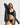 Black Gita bralette in soft organic Pima cotton with V-wire center, shaping darts, and J-hook back for a wireless, natural fit.
