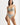 Grey Gita bralette in soft organic Pima cotton with V-wire center, shaping darts, and J-hook back for a wireless, natural fit.