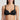 Charcoal Heart-shaped foam cup bra with daisy straps and silicone-backed support, convertible to halter or shoulder style.