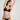 Charcoal Heart-shaped foam cup bra with daisy straps and silicone-backed support, convertible to halter or shoulder style.