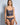 I.D. Sarrieri Royal Jewel Thong in navy with lace and silk strap detail