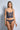 I.D. Sarrieri Royal Jewel Thong in navy with lace and silk strap detail
