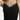 Ribbed v-neck top w/leaver lace