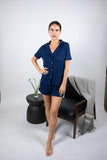 Jolene short pajama set in navy