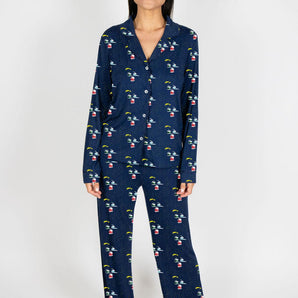 Conjunto de pijama largo estampado Grace