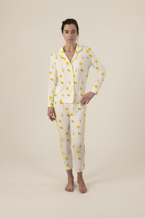 Limoncello long pajama set