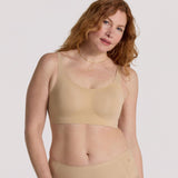 Structured non wire scoop bra