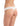 Commando original white raw-cut thong in seamless Italian microfiber with no VPL, elastic, or trim for invisible everyday wear.