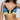 Andres Sarda Bremer Bralette in blue, yellow, and black with double straps