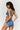 Andres Sarda Bremer Bralette in blue, yellow, and black with double straps