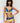 Andres Sarda Bremer Bralette in blue, yellow, and black with double straps