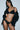 model wearing the Andres Sarda Chalmers bralette in black with padded wireless cups and semi-sheer details