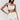 Andres Sarda Payne white padded bralette with mesh detail and monogram elastic band
