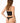 Black Anemone thong with floral lace and silky microfiber, mid-rise fit for smooth, invisible comfort under clothing.