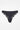Black Anemone thong with floral lace and silky microfiber, mid-rise fit for smooth, invisible comfort under clothing.