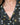 Detail of ruffled piping on collar on Aspen Dream Grace Long Pajama Set in Martini print
