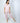 Model wearing Aspen Dream Jolene Cropped Pajama Set in Powder Rose.