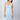 Baby Blue bamboo chemise with lace racerback and sheer lace underbust, offering breathable comfort and chic, body-hugging elegance.