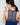 Aspen Dream Nora Racerback Chemise in Navy with stretch lace racerback and sheer lace detail under bust in soft bamboo fabric.