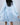 Aspen Dream Nora Short Robe in Ice Melt with lace panels, pockets, and sewn-in belt in soft, breathable bamboo fabric.