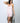 Model wearing Aspen Dream Cami Short Set in Powder Rose with Night Owl stitching.