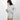 Aspen Dream silver ribbed shorts with golden buttons, pull-on waist, and breathable bamboo fabric for soft, easy comfort.