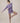 Aspen Dream violaceous ribbed shorts with golden buttons and pull-on waist in soft, breathable bamboo for cozy everyday wear.