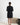 Aspen Dream black short robe with lace panels, pockets, and a sewn-in belt in soft, breathable bamboo fabric.