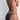 Back view of model wearing the Aubade Hearts on Fire hipster brief in Glittery with glittery lacing detail