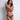Model wearing the Aubade Hearts on Fire hipster brief in Glittery with sheer embroidered tulle