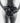 Back detail of the Aubade Mini Coeur Cheeky Love black lace brief with an open back and satin ribbon tie.