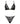flat lay of the Aubade Velvet Snake set showing triangle bra and mini-cœur brief with charm and strappy details