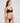 Avero mini thong in black with floral embroidery and opaque front, soft waistband, and sleek, minimal back for a sexy fit.