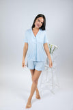 Jolene short pajama set in ice melt