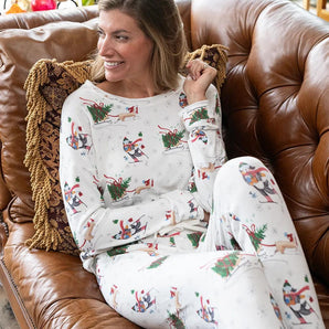 Conjunto de pijama largo y acogedor 