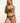 Intricate black lace panty with sheer mesh and cotton lining, elegant