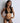 Aubade Black Python triangle bra and tanga set with snakeskin tulle and gold accents