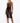 Front view of the Bordelle Zenna Mesh Pencil Skirt in black featuring sheer Italian mesh, a high waist, and a fitted pencil silhouette.